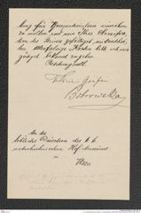 k.k. naturhistorisches Hofmuseum, Intendanzakten 1885-1896 (Hauer), Aktenzahl Z.621.a/1891, Seite 2